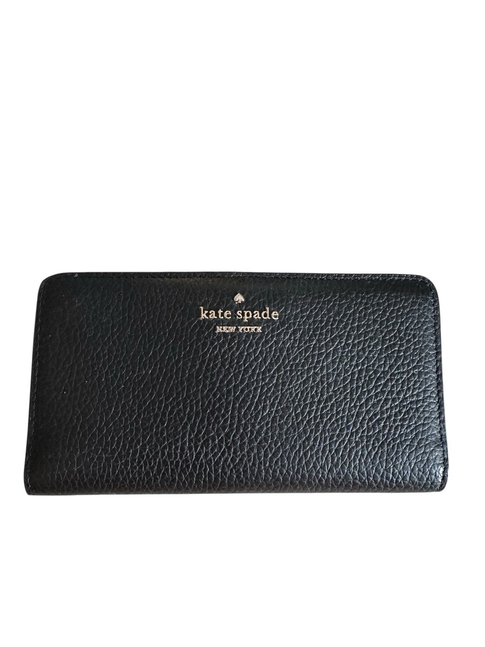kate spade Black Large Pebbled Leather Wallet - Picture 3 of 10